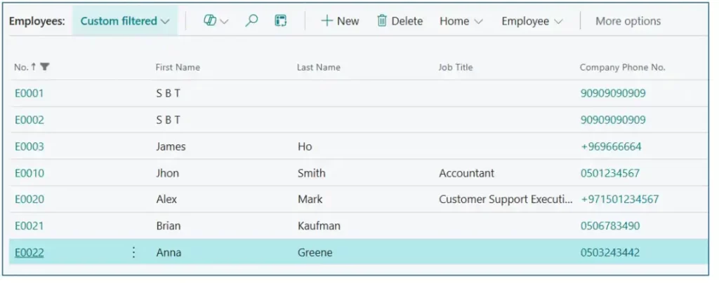 The Employee Register - Quality Point - qPay (Payroll and HR Management)